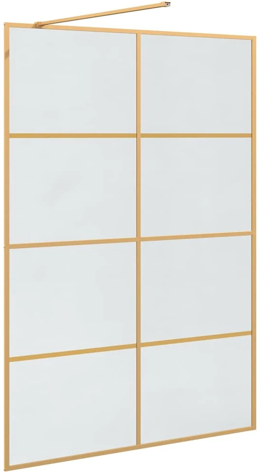 Įėjimo dušo siena Auksinė 140 x 195 cm grūdintas stiklas