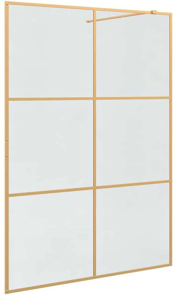 Įėjimo dušo siena Auksinė 140 x 195 cm grūdintas stiklas