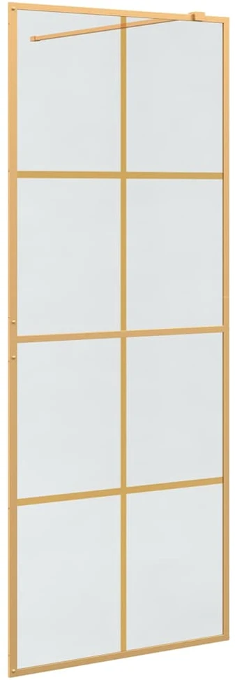 Įėjimo dušo siena Auksinė 80 x 195 cm grūdintas stiklas