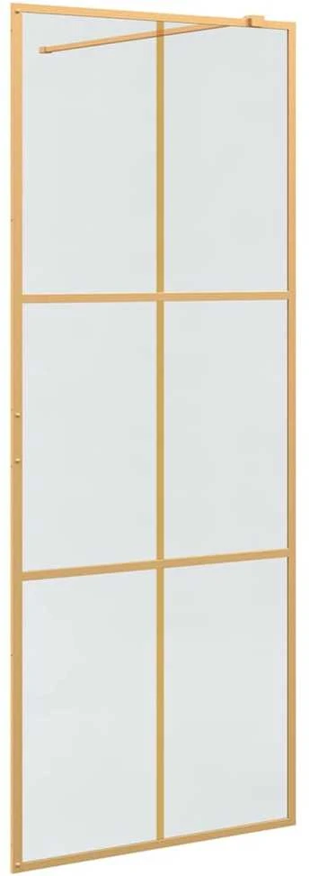 Įėjimo dušo siena Auksinė 80 x 195 cm grūdintas stiklas