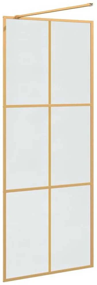 Įėjimo dušo siena Auksinė 80 x 195 cm grūdintas stiklas