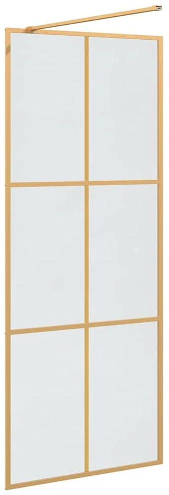 Įėjimo dušo siena Auksinė 80 x 195 cm grūdintas stiklas