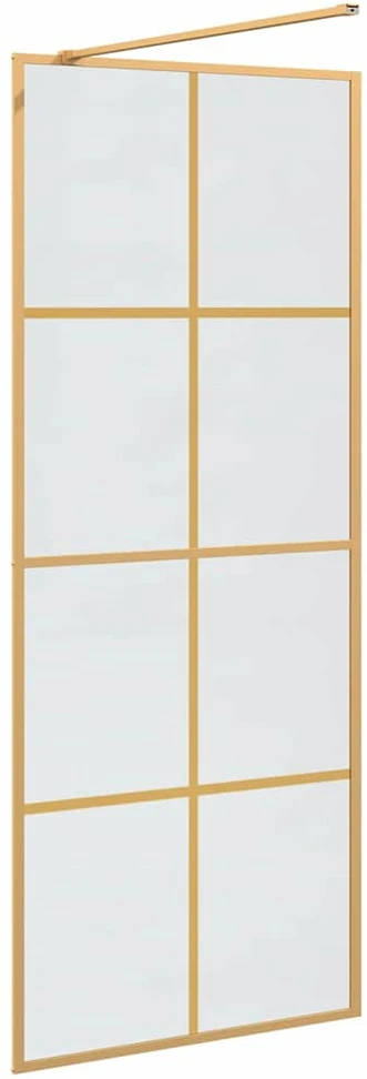 Įėjimo dušo siena Auksinė 80 x 195 cm grūdintas stiklas