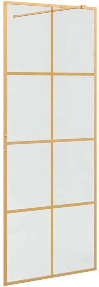 Įėjimo dušo siena Auksinė 80 x 195 cm grūdintas stiklas