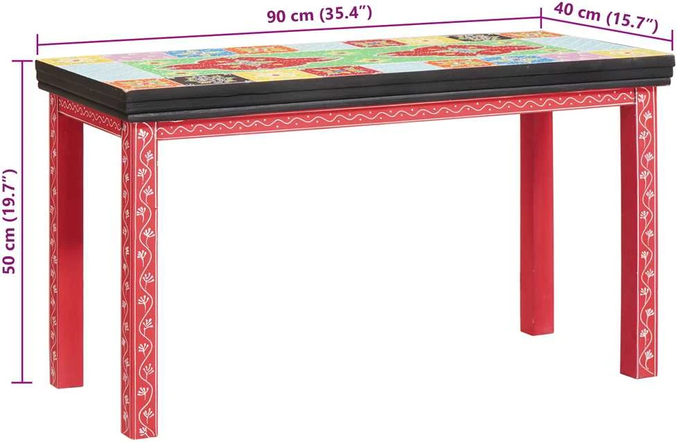 Žurnalinis staliukas 2 vnt. Įvairiaspalvis 90 x 40 x 50 cm