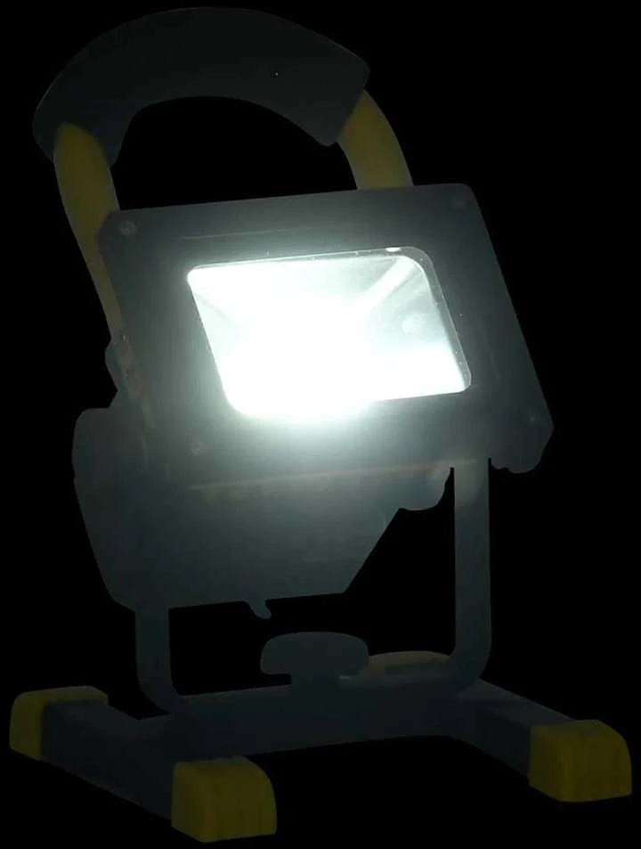 Įkraunamas LED šviestuvas su rankena, šaltas baltas, 30W