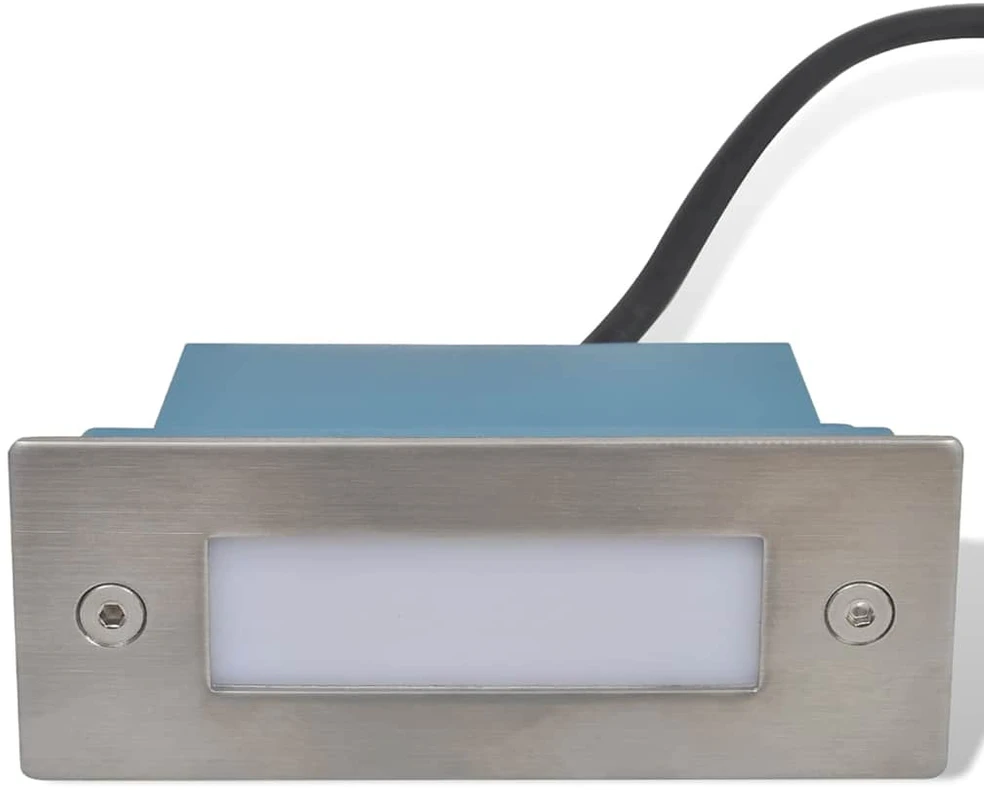 Įleidžiami laiptų pakopų LED šviestuvai, 2vnt., 44x111x56mm