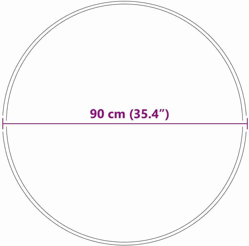 Neslystantis plaukuotas kilimas Kreminė 90 x 90 cm PP