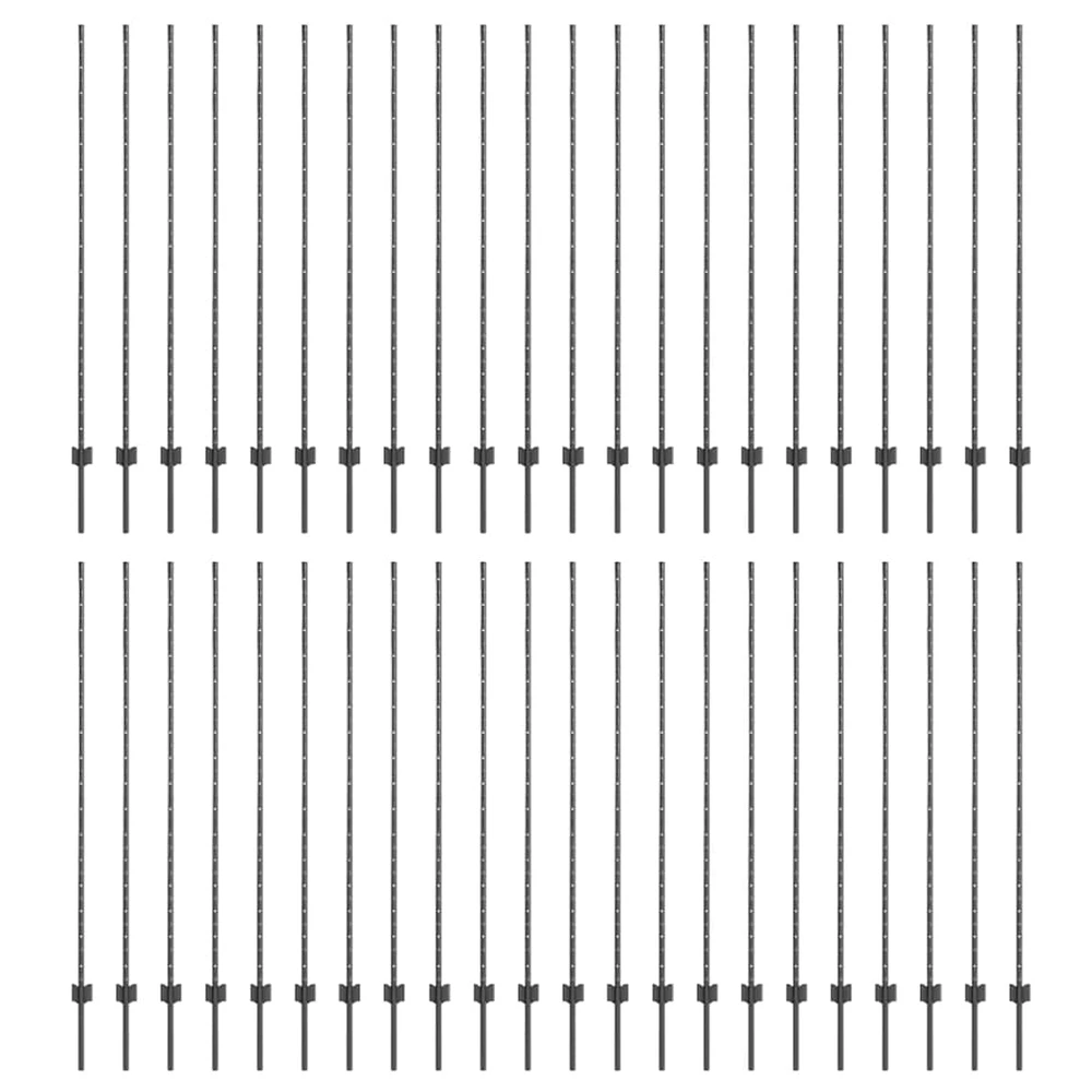 Įmontuotas tvoros stulpas 44 vnt. Pilka 200 cm