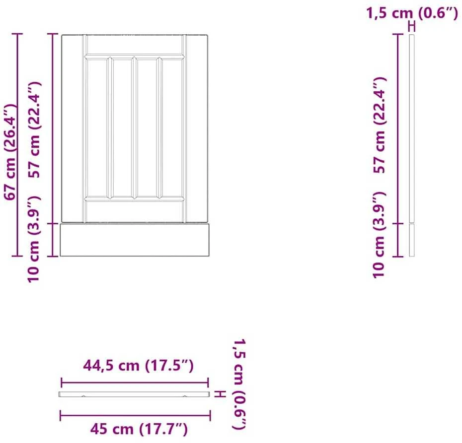 indaplovės skydelis Lucca Artisan Oak Engineered Wood