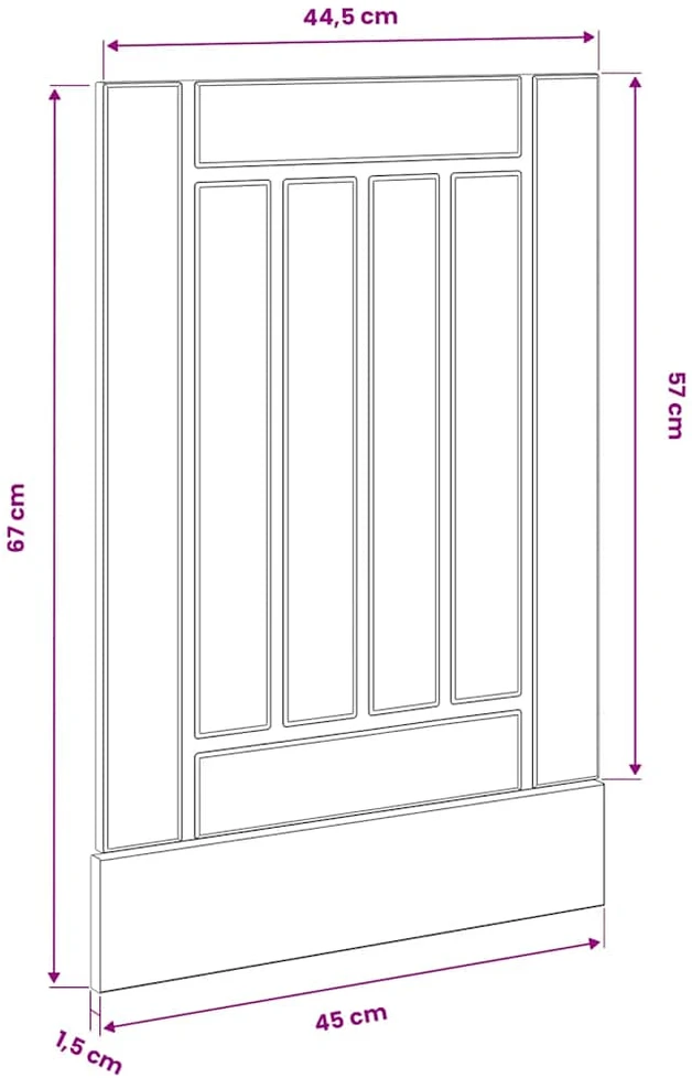 indaplovės skydelis Lucca Baltas Engineered Wood