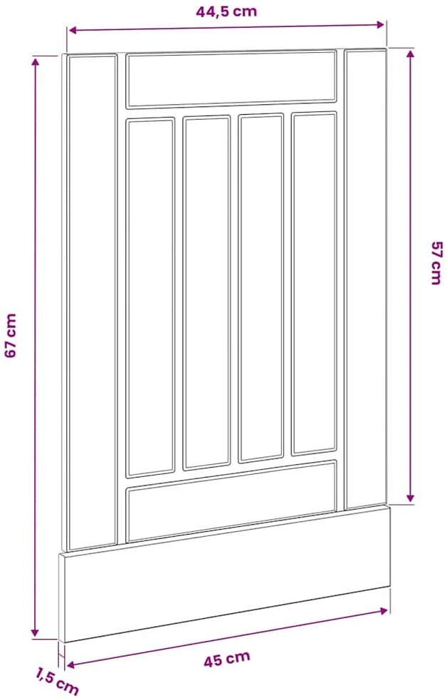 indaplovės skydelis Lucca Old Wood Engineered Wood