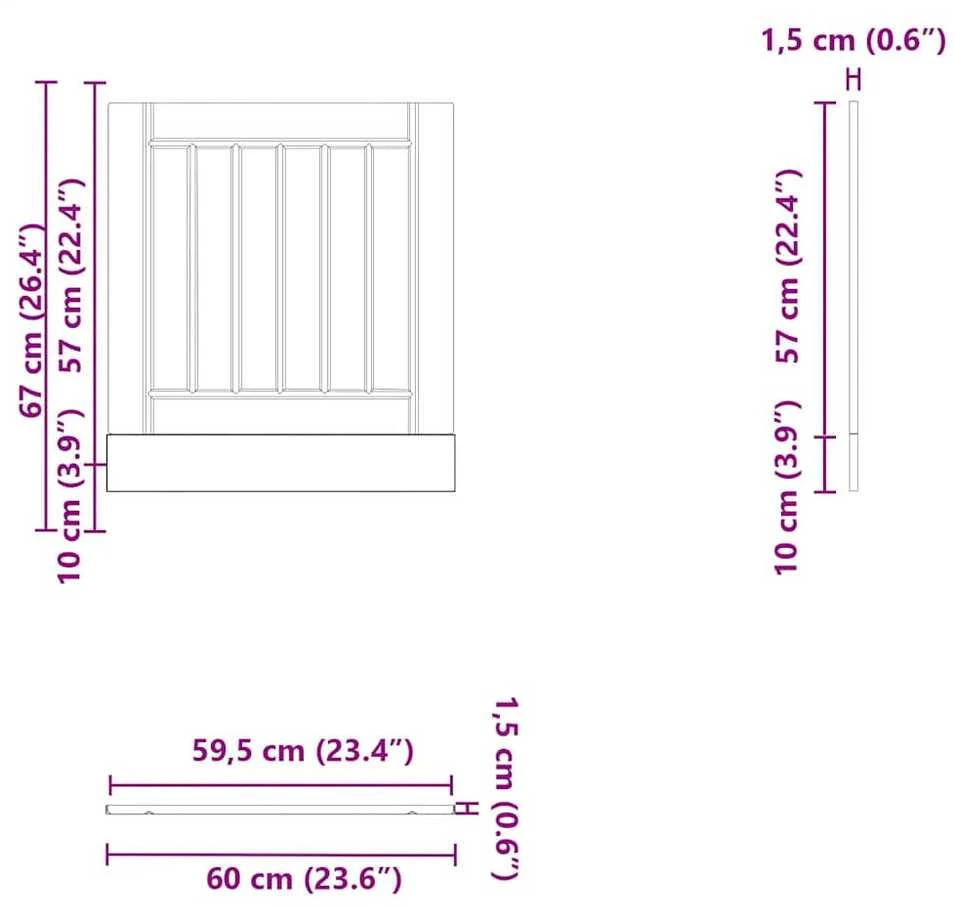 indaplovės skydelis Lucca Pilka Sonoma Engineered Wood