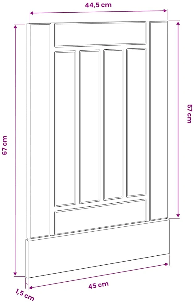 indaplovės skydelis Lucca Pilka Sonoma Engineered Wood