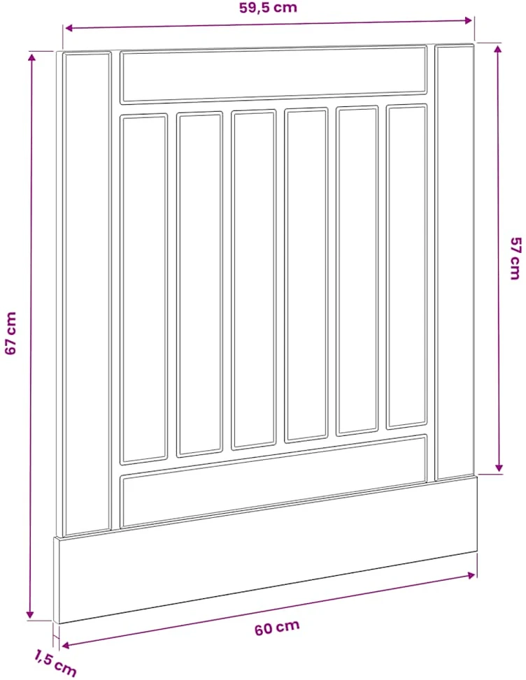 indaplovės skydelis Lucca Sonoma Oak Engineered Wood