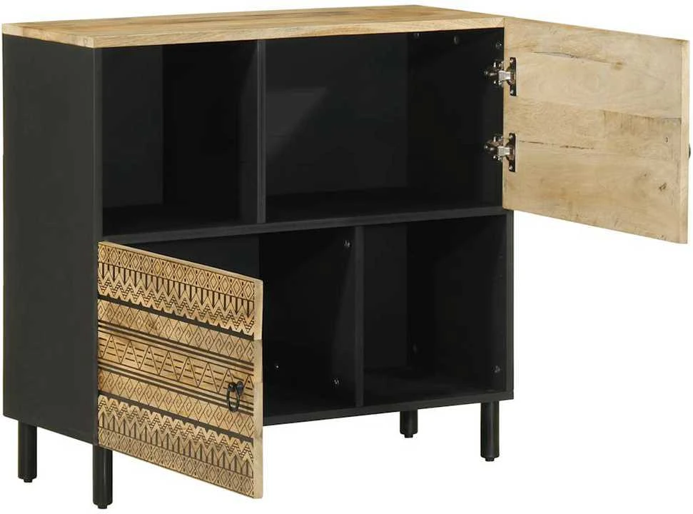 indauja 80x33,5x75 cm Tvirtas neapdorotos medienos mangas