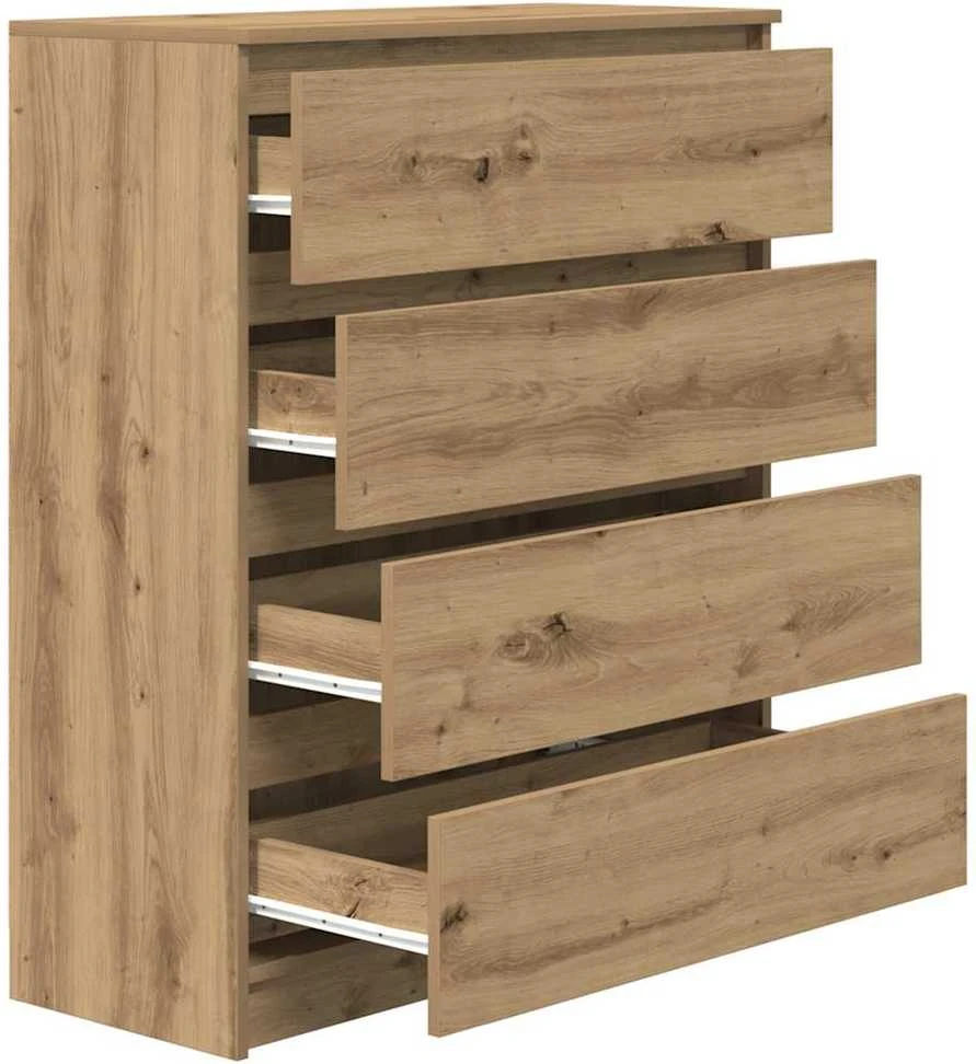 indauja Artisan ąžuolas 80x35x99 cm inžinerinė mediena