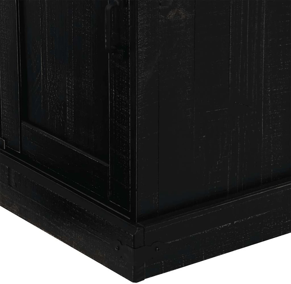 indauja HALDEN su stumdomomis durimis juoda 80x40x80 cm