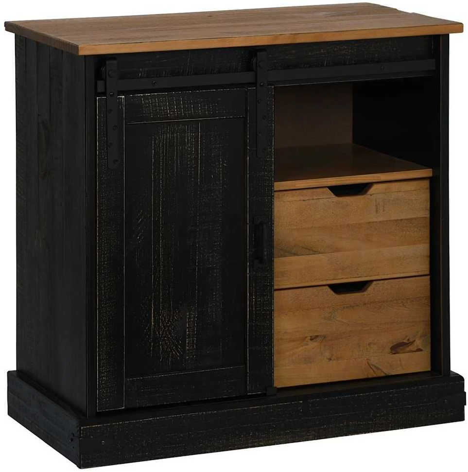 indauja HALDEN su stumdomomis durimis juoda 80x40x80 cm