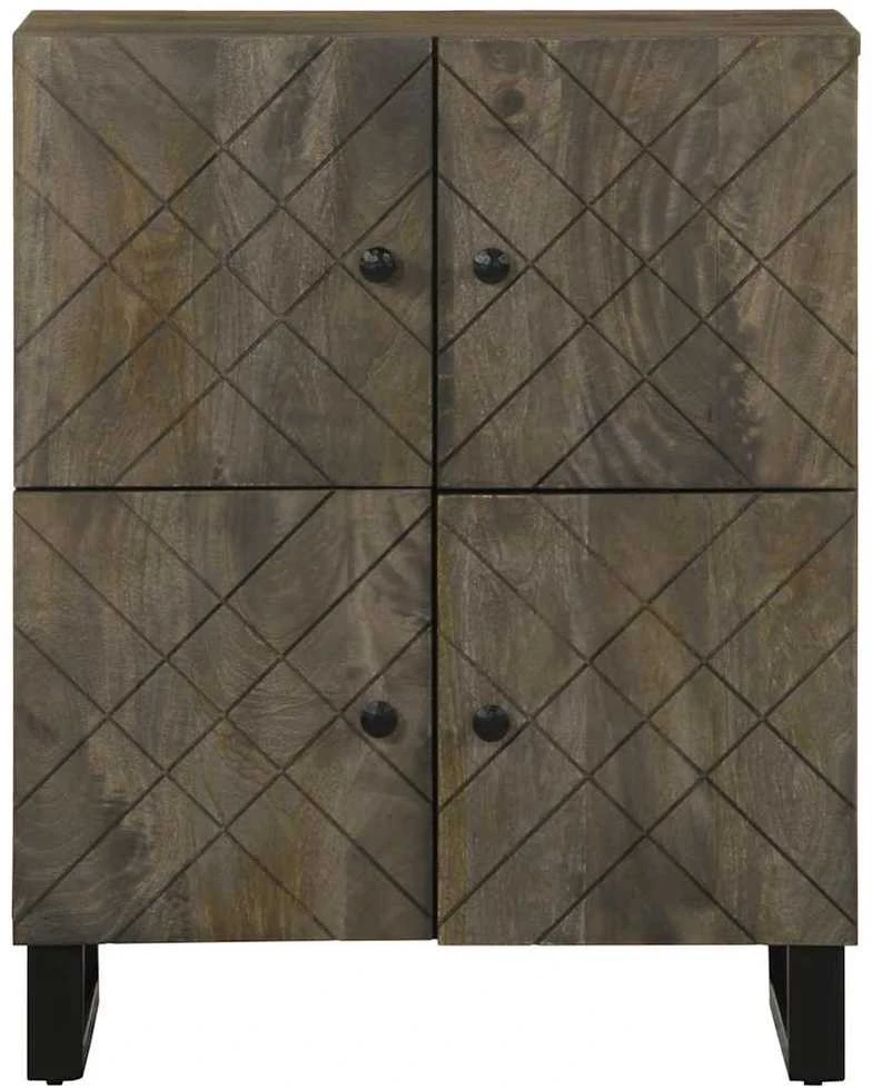 indauja juoda 60x33x75 cm masyvo mango