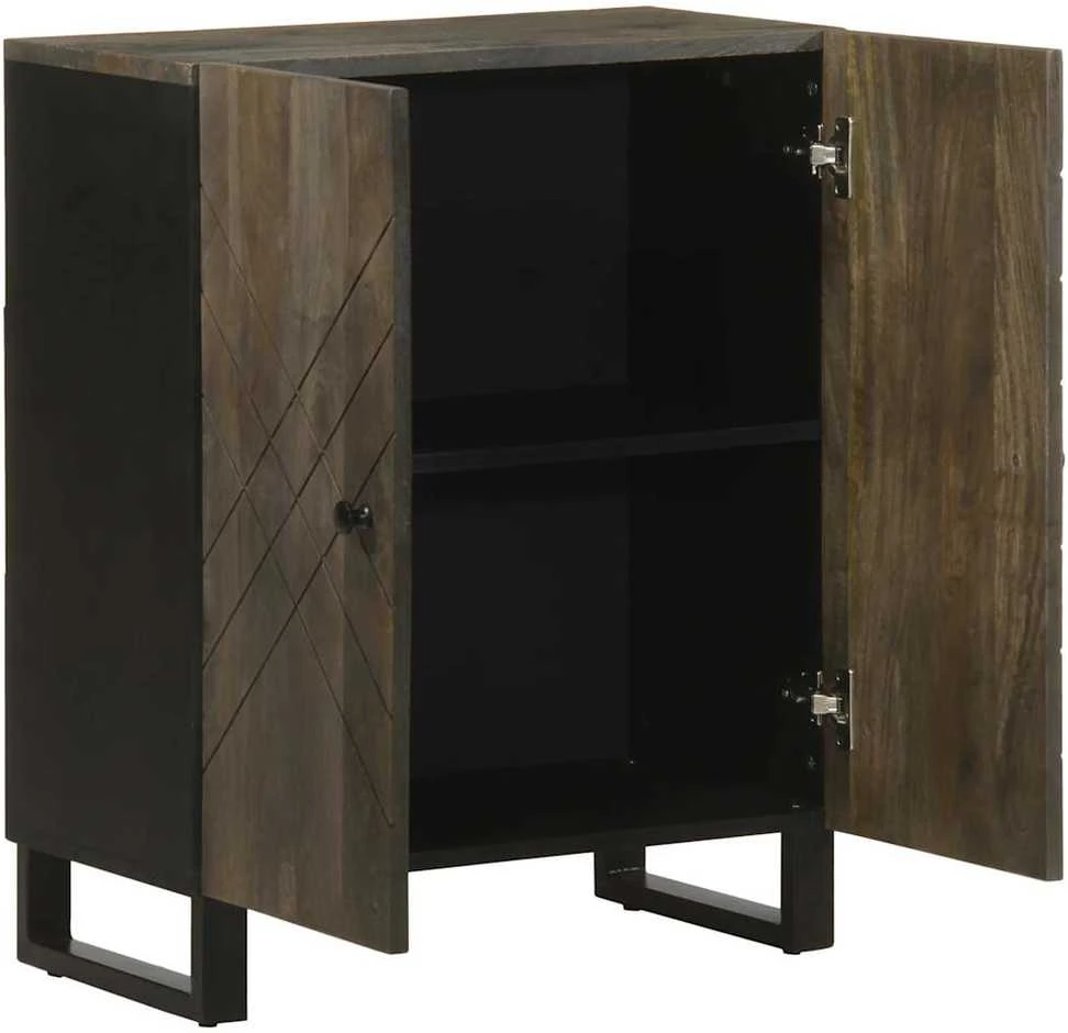 indauja juoda 60x33x75 cm masyvo mango