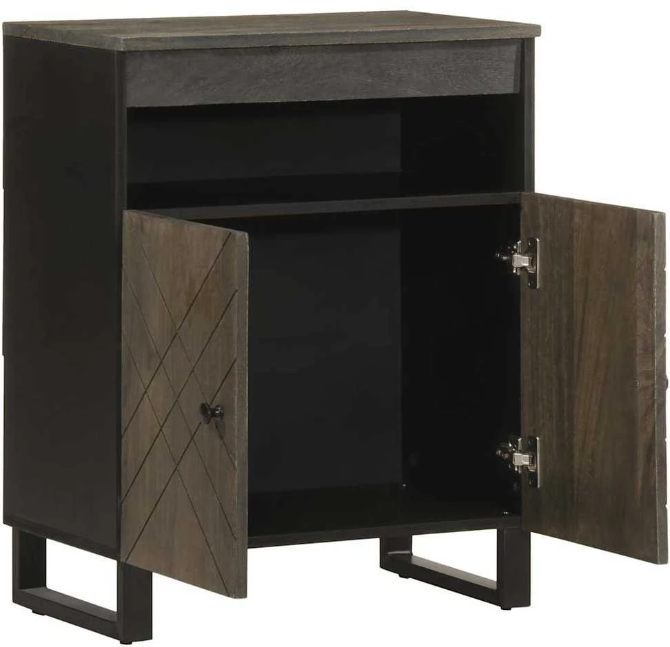 indauja juoda 60x33x75 cm masyvo mango
