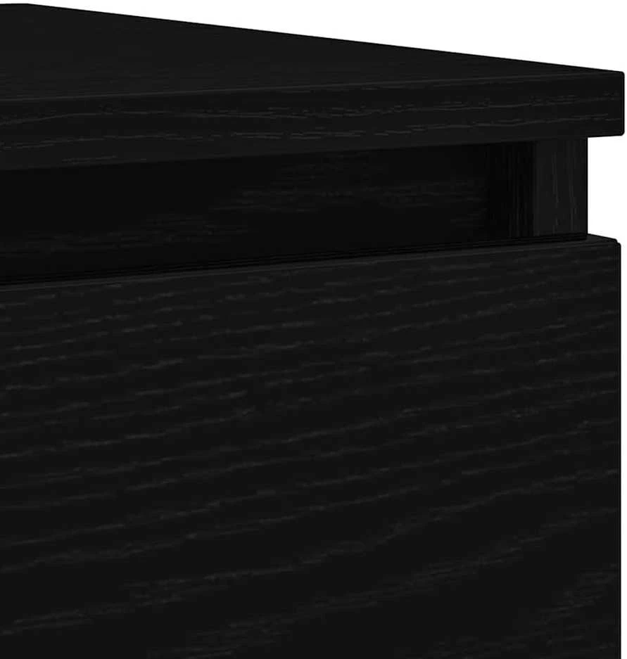 indauja juodas ąžuolas 100x35x76 cm inžinerinė mediena