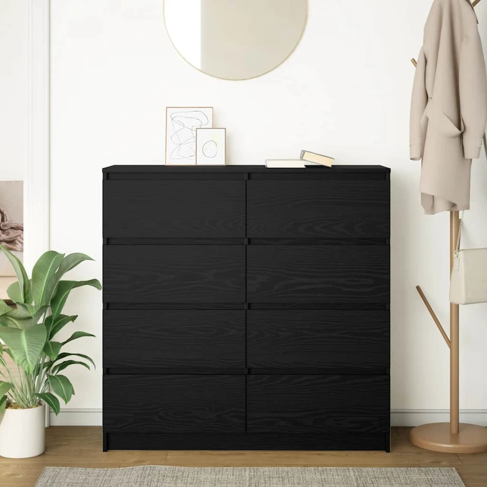 indauja juodas ąžuolas 100x35x99 cm apdirbta mediena