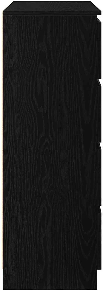 indauja juodas ąžuolas 100x35x99 cm apdirbta mediena