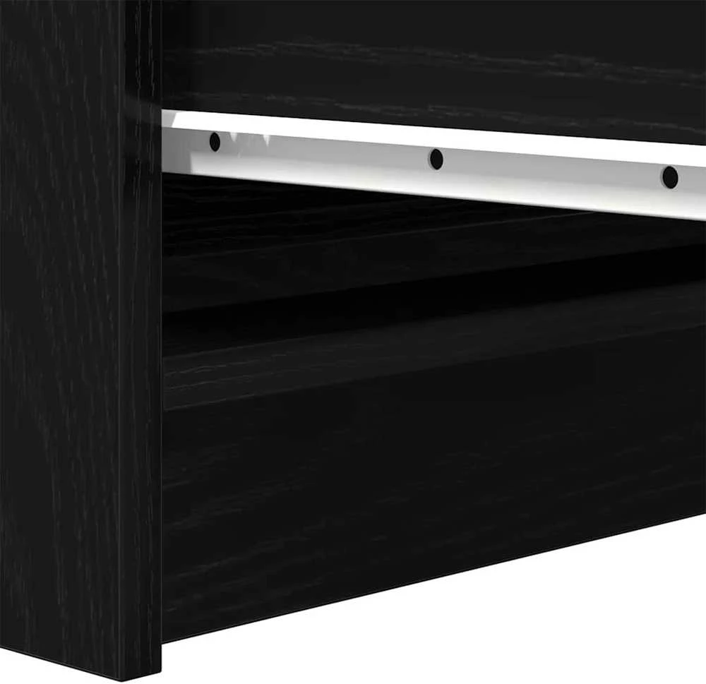 indauja juodas ąžuolas 100x35x99 cm apdirbta mediena