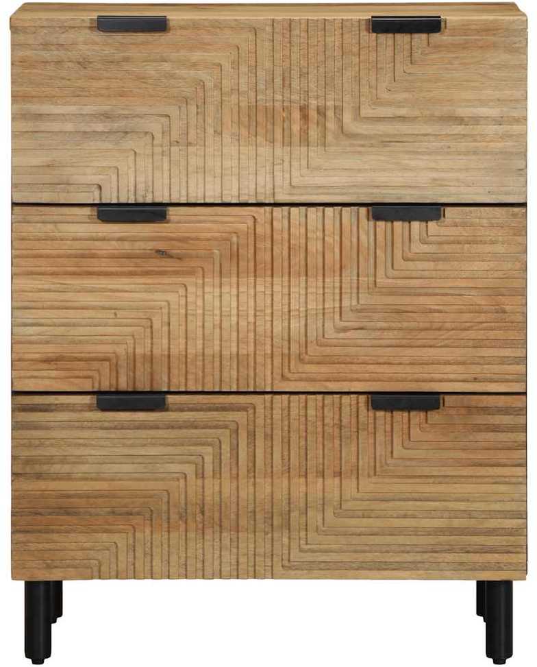 indauja Ruda 60x33x75 cm Masyvo medžio mango