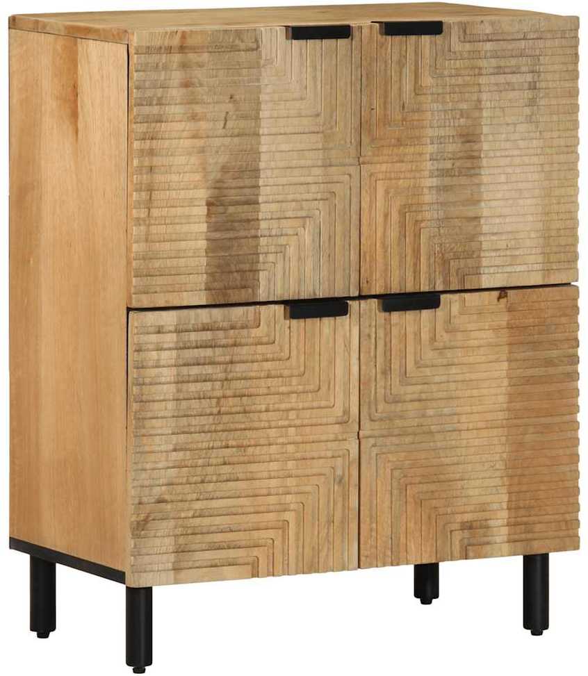 indauja Ruda 60x33x75 cm Masyvo medžio mango
