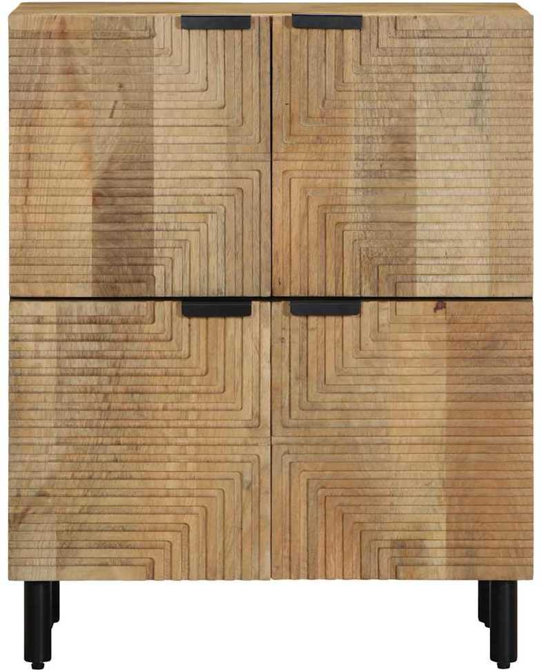 indauja Ruda 60x33x75 cm Masyvo medžio mango