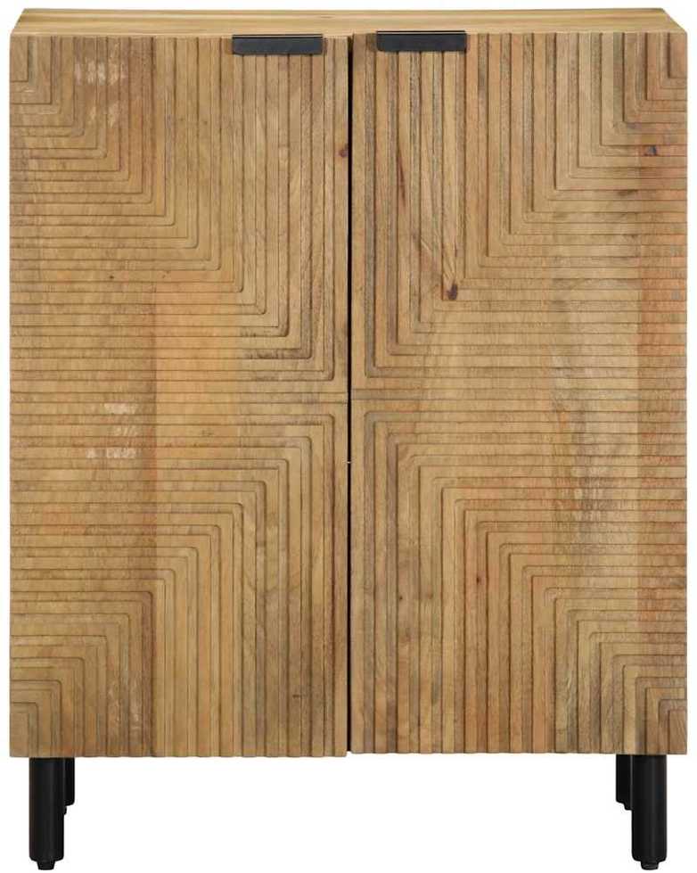 indauja Ruda 60x33x75 cm Masyvo medžio mango