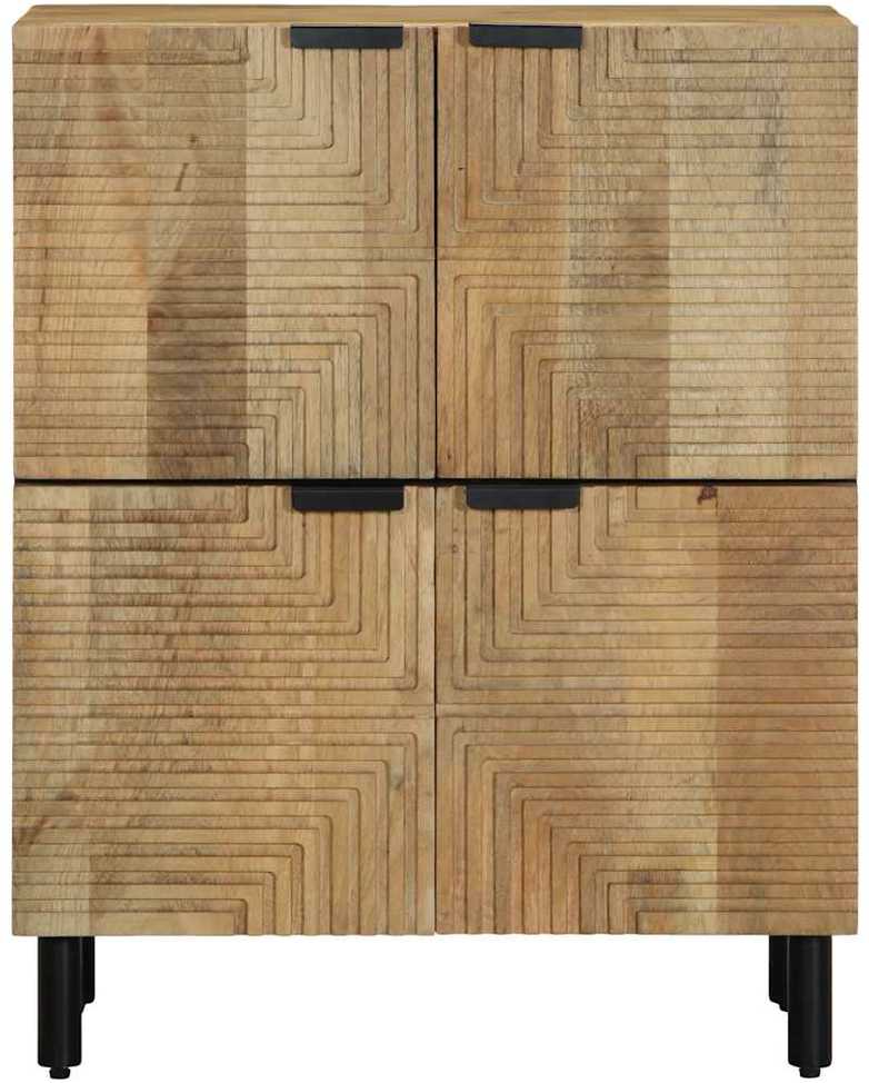 indauja Ruda 60x33x75 cm Masyvo medžio mango