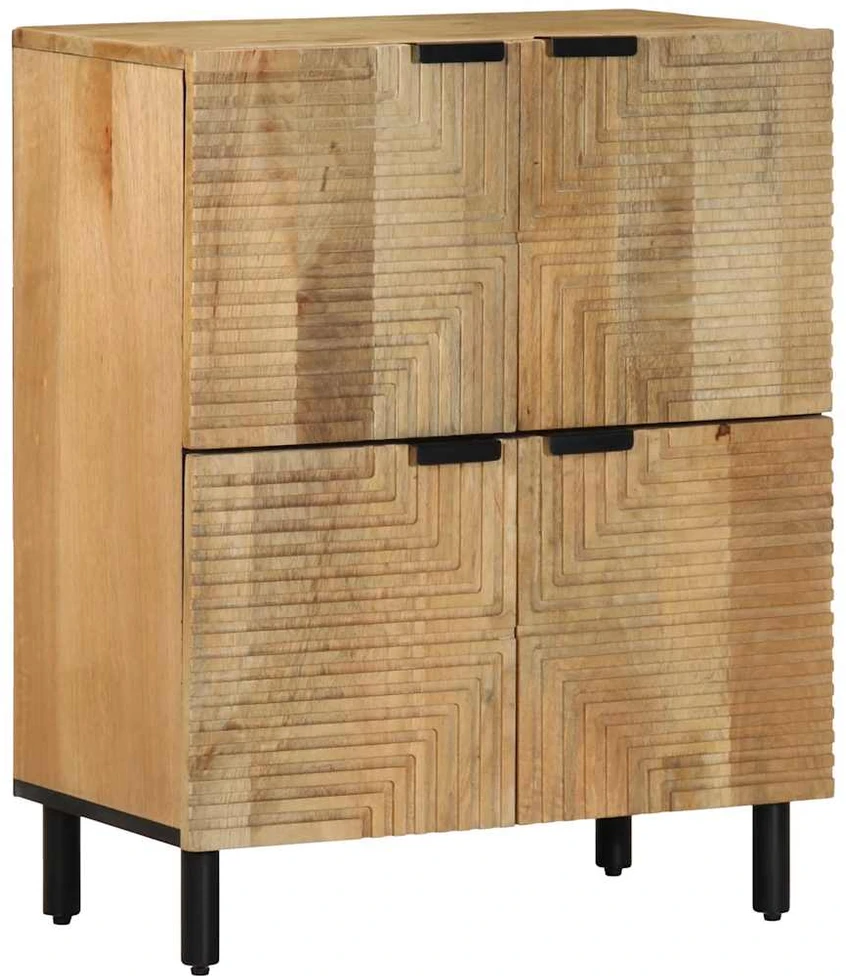 indauja Ruda 60x33x75 cm Masyvo medžio mango