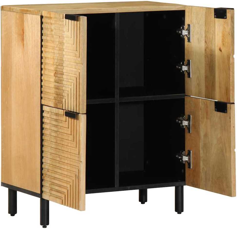 indauja Ruda 60x33x75 cm Masyvo medžio mango