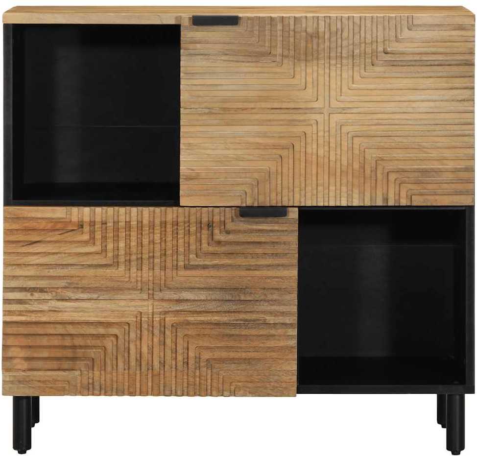 indauja Ruda 80x33x75 cm Masyvo medžio mango