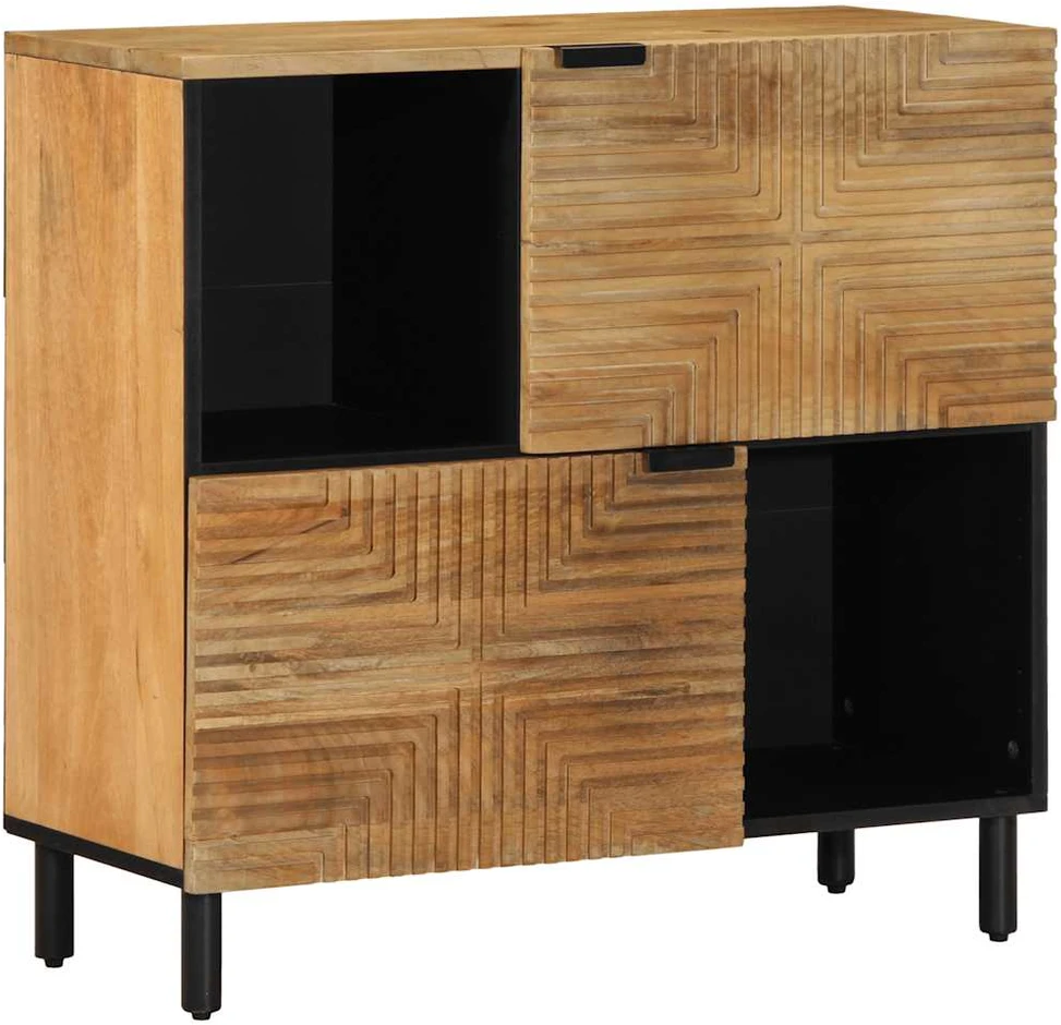 indauja Ruda 80x33x75 cm Masyvo medžio mango