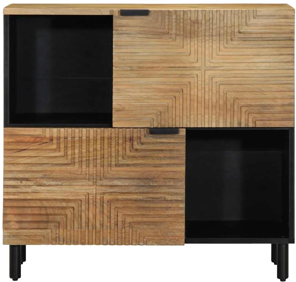 indauja Ruda 80x33x75 cm Masyvo medžio mango