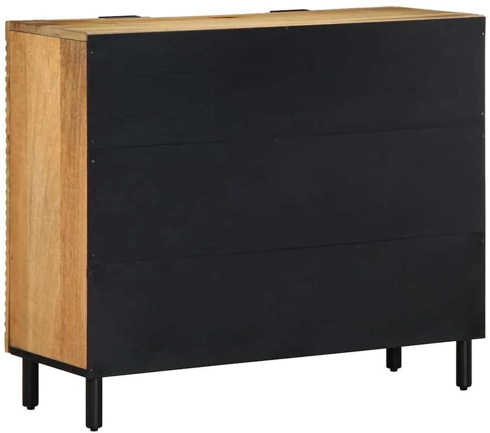 indauja Ruda 90x33x75 cm Masyvo medžio mango