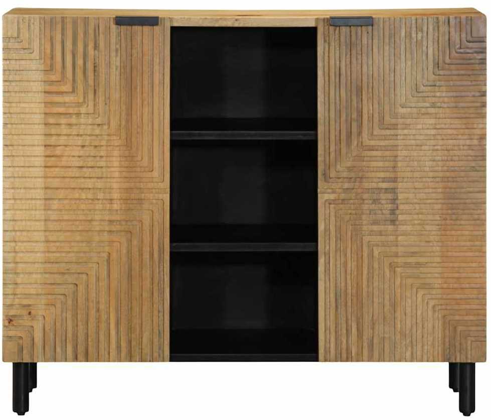 indauja Ruda 90x33x75 cm Masyvo medžio mango