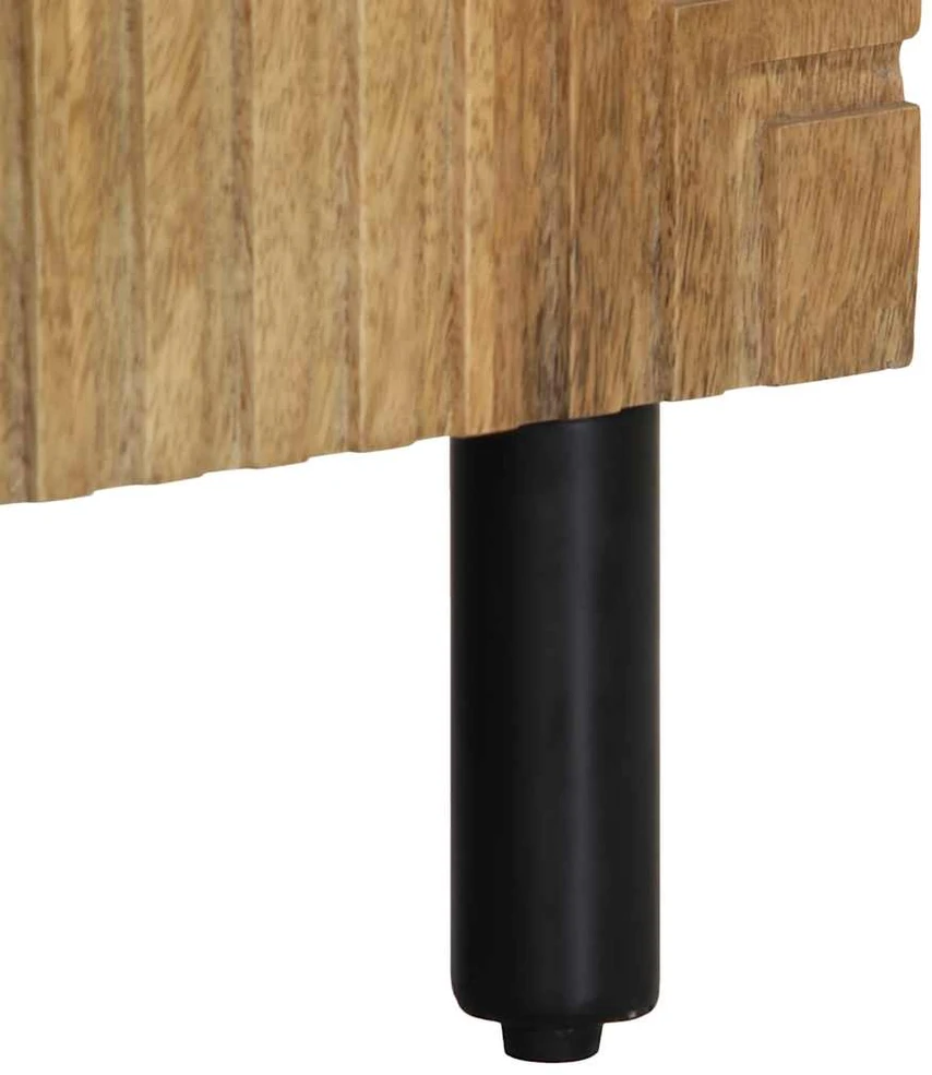 indauja Ruda 90x33x75 cm Masyvo medžio mango
