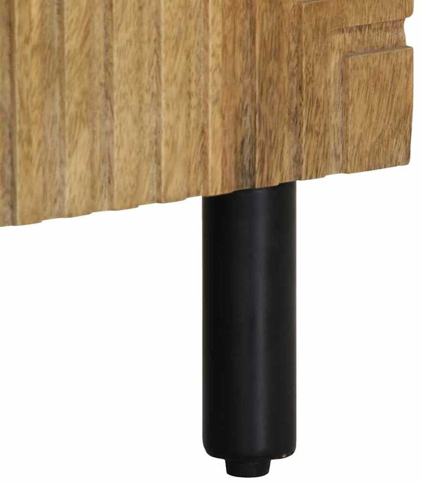 indauja Ruda 90x33x75 cm Masyvo medžio mango