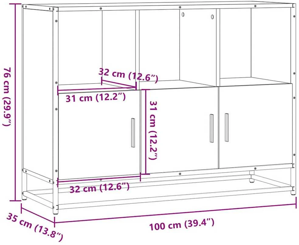 Triton indauja Rudas ąžuolas 100x35x76 cm Inžinerinė mediena