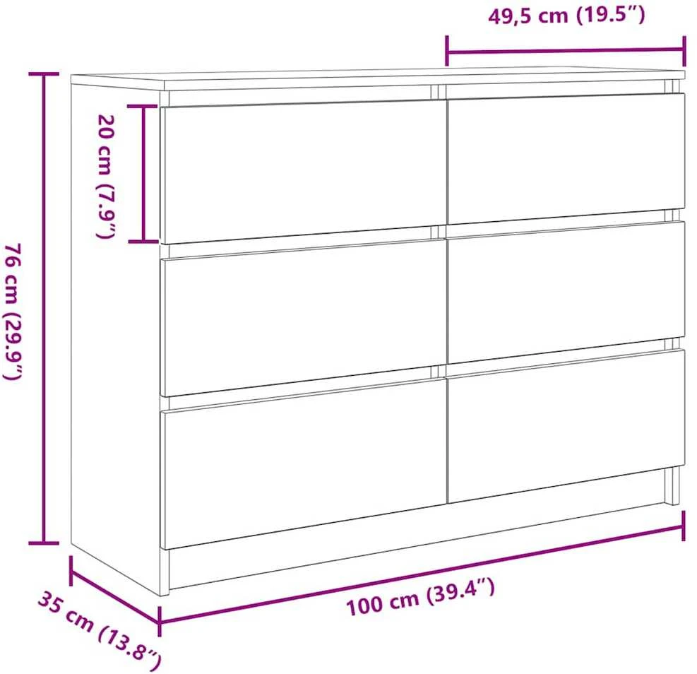 indauja rūkytas ąžuolas 100x35x76 cm inžinerinė mediena