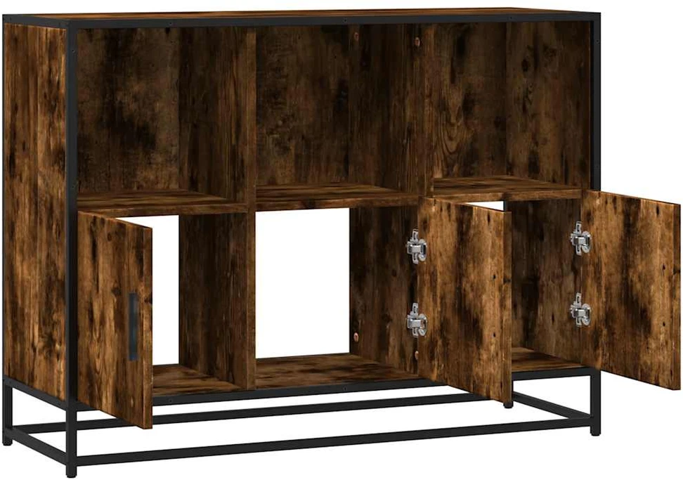 indauja rūkytas ąžuolas 100x35x76 cm inžinerinė mediena