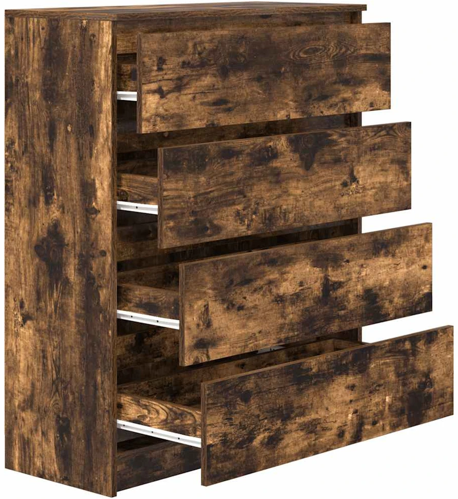 indauja rūkytas ąžuolas 80x35x99 cm inžinerinė mediena