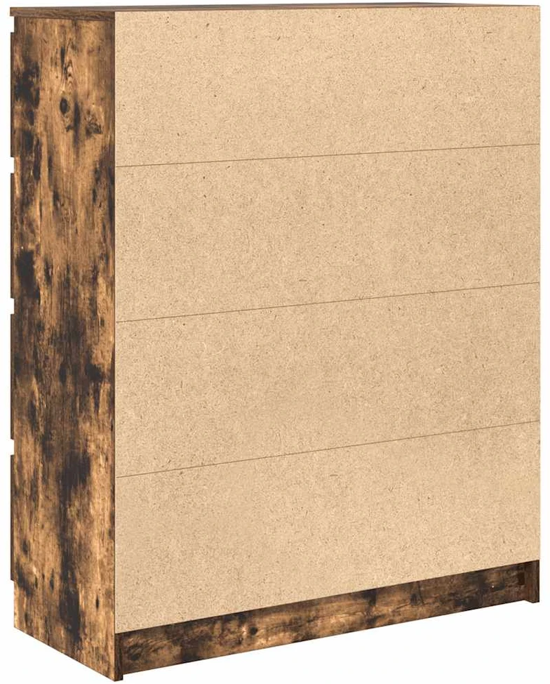 indauja rūkytas ąžuolas 80x35x99 cm inžinerinė mediena
