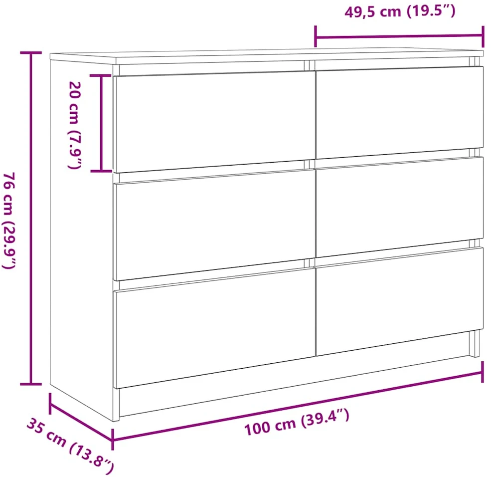 indauja Sena mediena 100x35x76 cm Inžinierinė mediena